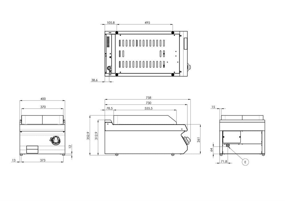 RM Gastro RM 700 Stekhäll FTH-704-E