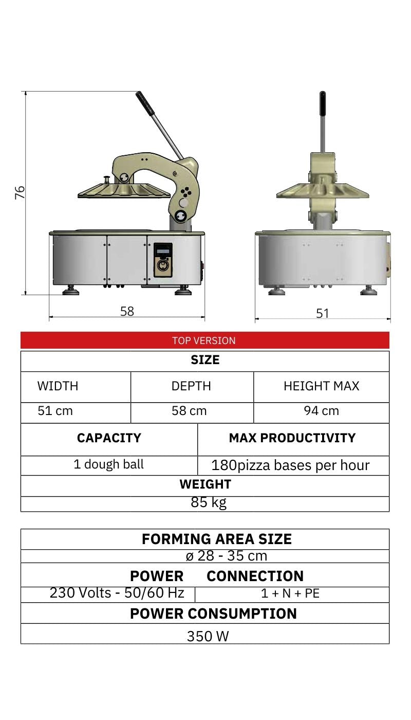 Pizzarella Pizzaformare Pizzapress